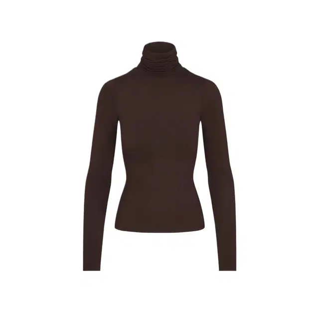 NAKED WARDROBE Smooth Turtleneck Top NW