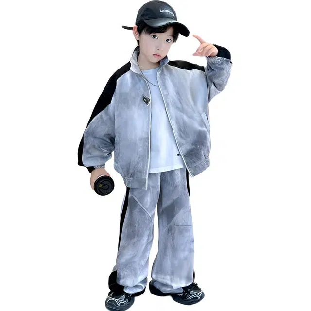 俞兆林休闲运动套装 亲肤轻盈百搭保暖时尚帅气 图片色 青少年