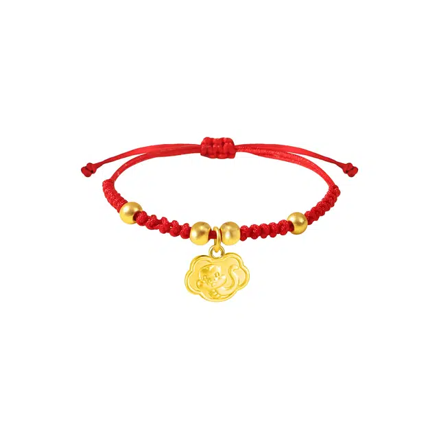 前方大荒野 祥云蛇红绳生肖蛇年新中式时尚小众设计轻奢高级感岁岁平安招财纳福精致时髦#好运 织物 手绳 男女同款情侣款