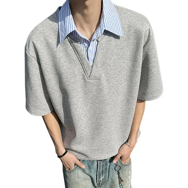 NEVER RULE vintagecleanfitPOLO