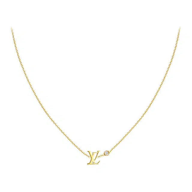 LOUIS VUITTON LV logo 18k
