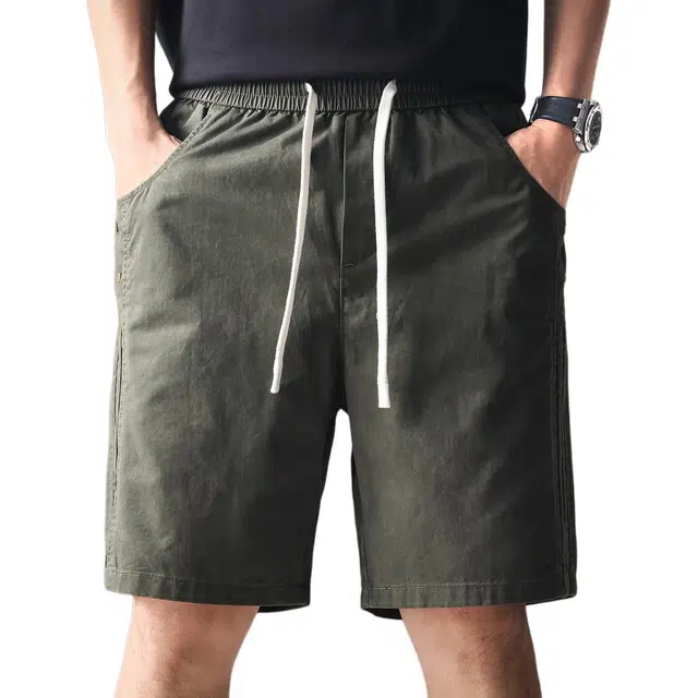 贵色 港风学生潮流薄款透气工装外穿五分裤子美式复古潮牌户外出行经典百搭休闲短裤 男女同款