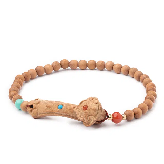 三檀小舍 【如意】香韵醇厚老料檀香国风新中式复古风转运 小众简约高级轻奢礼盒#好运 檀木 手串 男女同款情侣款