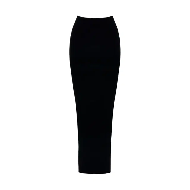 NAKED WARDROBE Contour Maxi Skirt Butter