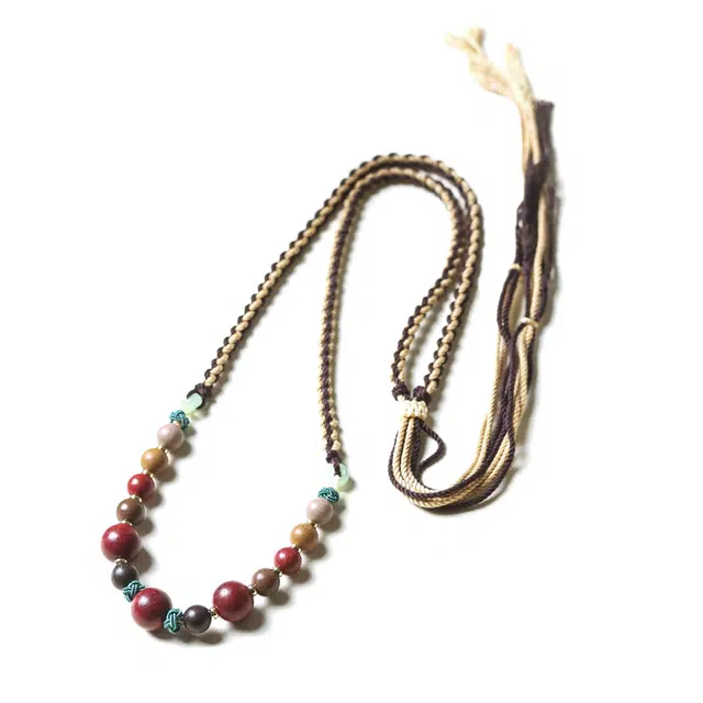 素于 新中式国风复古风文艺小清新招财进宝平安喜乐事业顺利大吉大利转运上岸#好运 合香珠 项链 男女同款情侣款