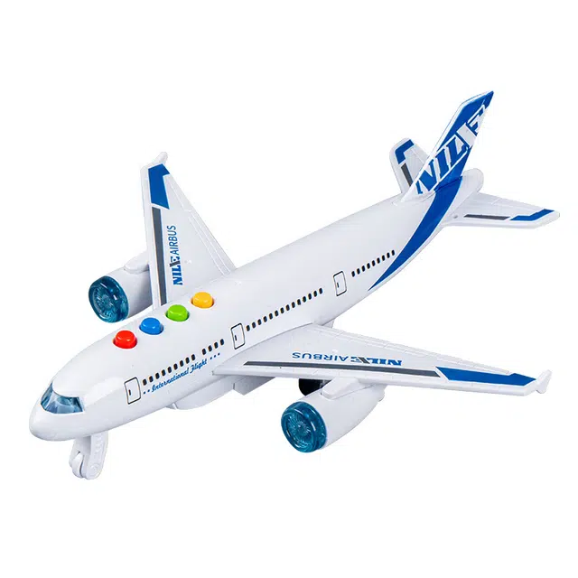 图米鱼 惯性客机飞机声光款 飞机模型 早教益智玩具