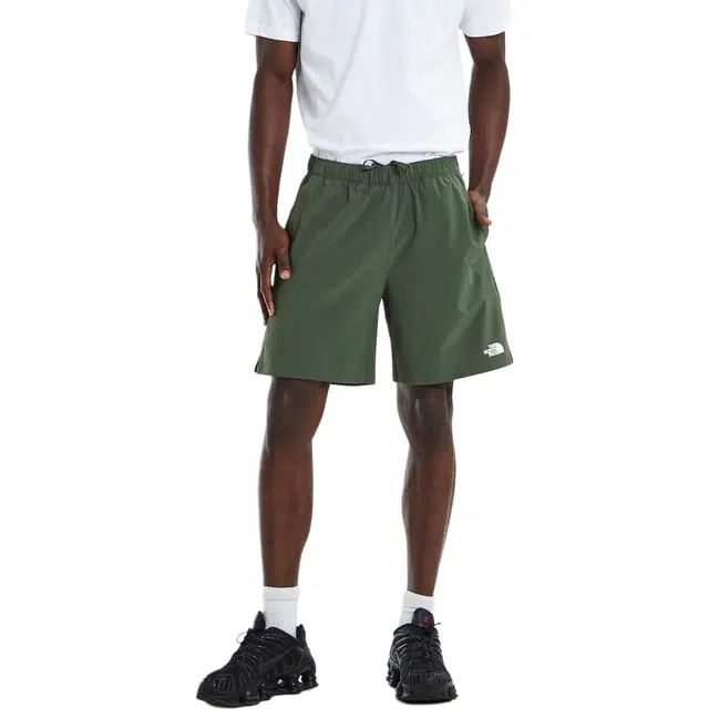 THE NORTH FACE Wander Shorts Thyme Green logo