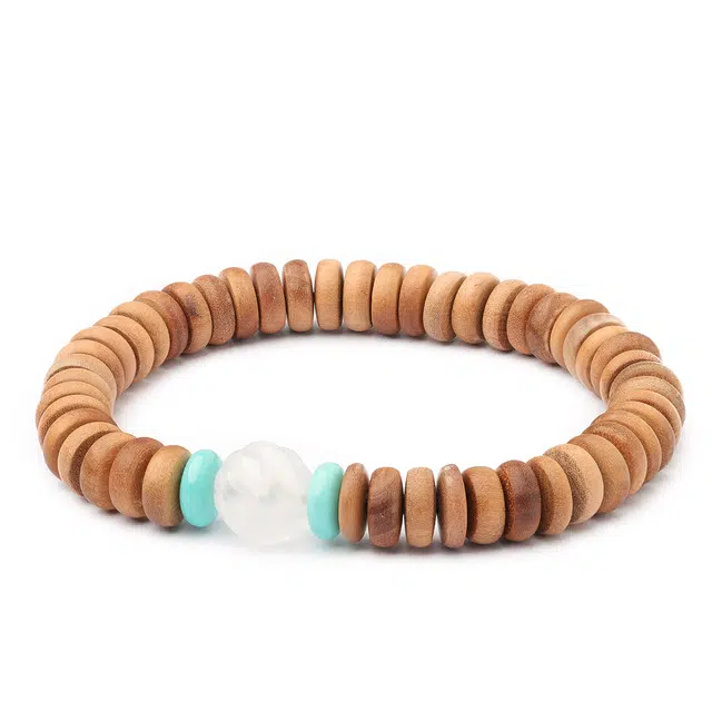 三檀小舍 香韵醇厚随型片片珠 国风新中式复古风转运 小众简约高级轻奢#好运 檀木 手串 男女同款情侣款