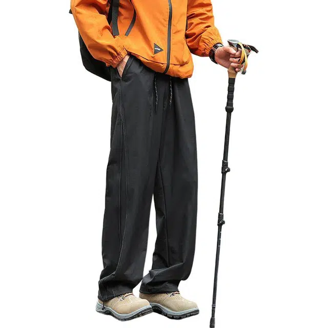 隐狼世家 户外机能运动速干舒适宽松直筒休闲裤 男款