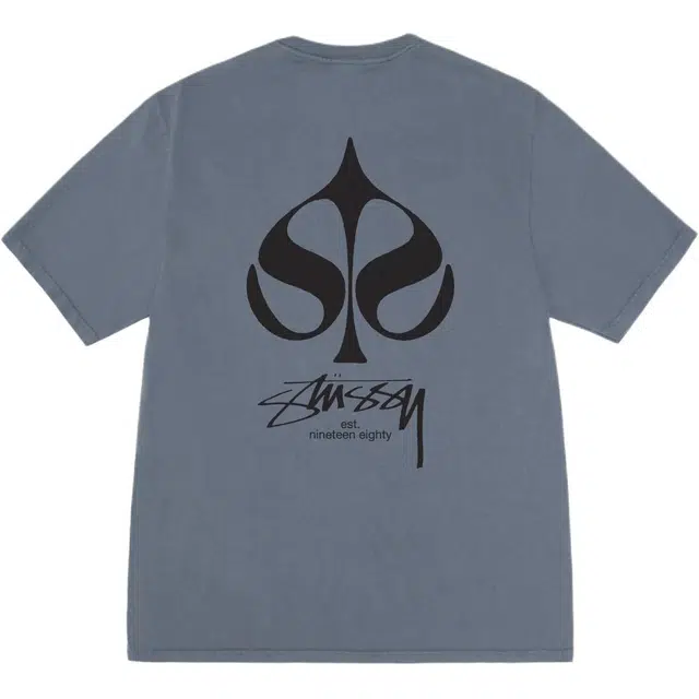 Stussy SS25 SPADE TEE PIGMENT DYED logoT