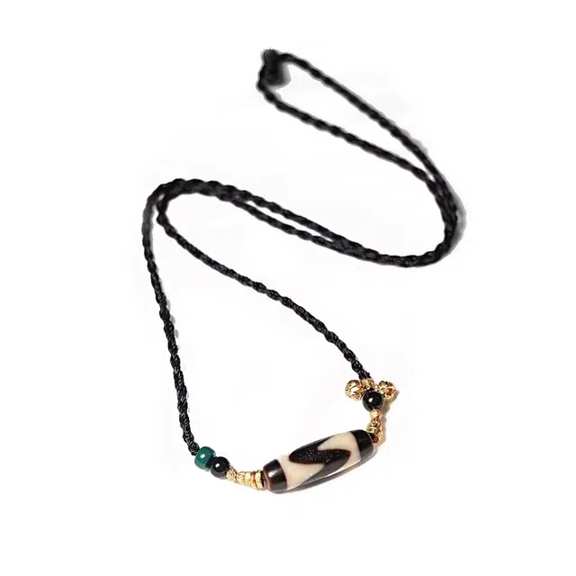 【五福临门财运通】 玉临门 吉祥如意 藏式民族风复古高贵优雅 时尚百搭事业运爆棚#好运 玛瑙 项链 男女同款情侣款