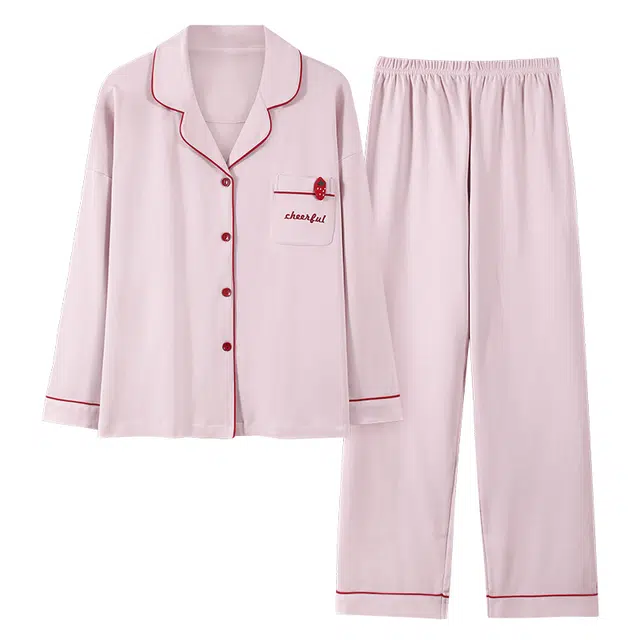 顶瓜瓜 云感轻柔纯棉棉料简约舒适无束缚可外穿家居服睡衣套装 男女同款