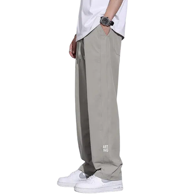 童先森 薄款纯色百搭简约直筒休闲裤 男款