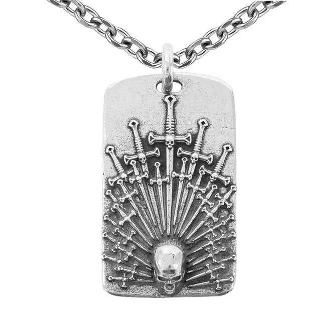 【可定制刻字】 白木黑冰 万剑归宗 小众潮流 时尚新中式 高级感 银合金 项链 男款 礼盒 送男生好物 男朋友 男士 学生