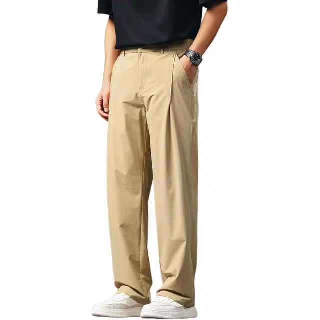 格蓝鹿 港风学生潮流痞帅宽松垂感通勤垂感休闲裤 男女同款