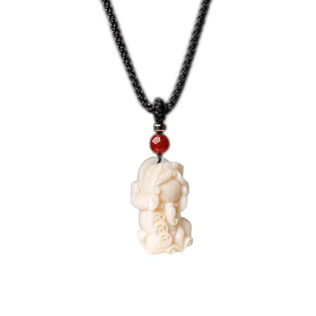 【蛇年行大运】 素于 国潮新中式八方来财招财纳福文玩饰品轻奢高级时尚百搭毛衣链#好运 象牙果 项链 男女同款情侣款