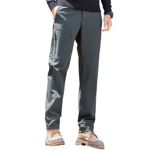 富铤 纯色简约时尚舒适休闲裤 男款