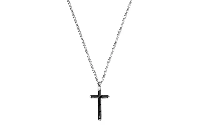 Swarovski Cross Necklace Black