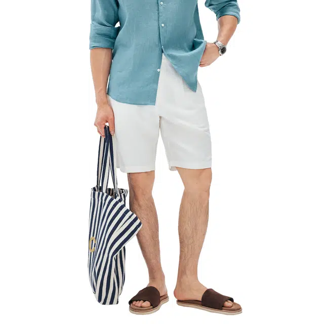 丹宁哲学 高端美式复古潮流舒适时尚百搭高级感休闲短裤 男款