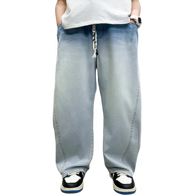 泰迪珍藏长裤 休闲时尚潮流帅气 蓝色 中小童