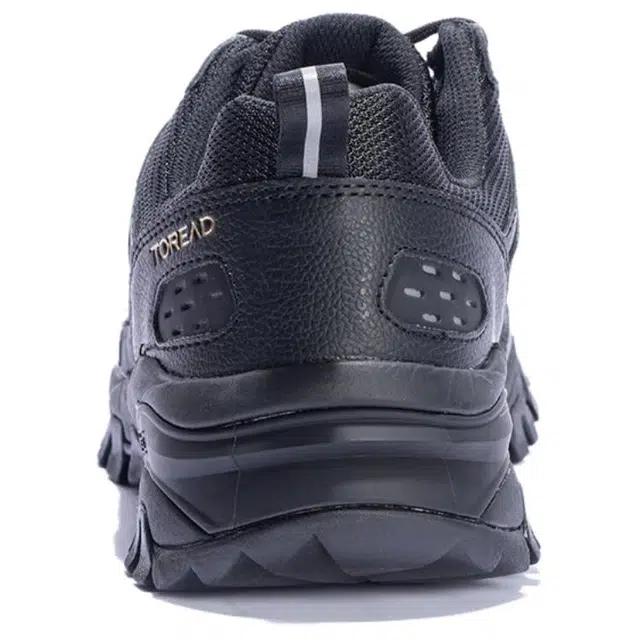 探路者 户外运动舒适 防滑耐磨 低帮 徒步鞋 男款 黑金色