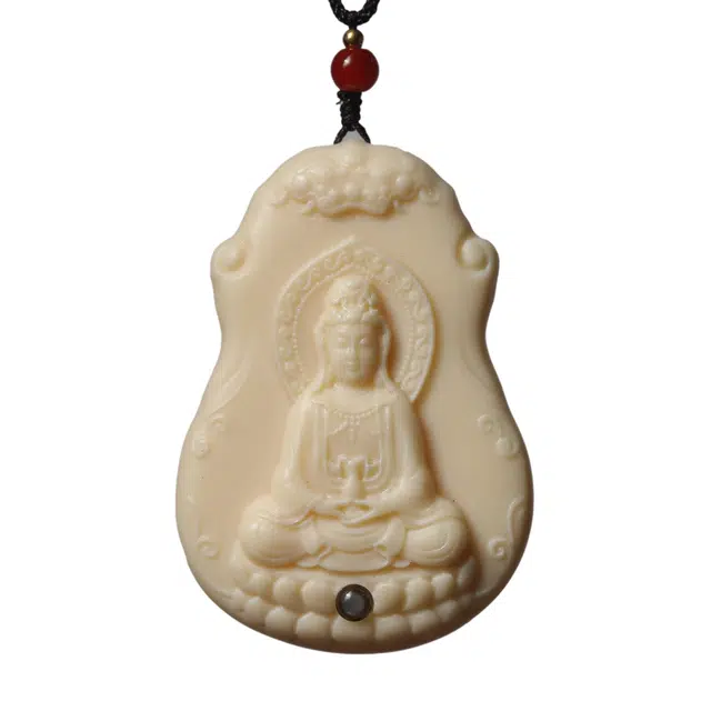 絮物 国潮新中式招财纳福轻奢高级感文玩盘玩车载挂件装饰品工艺品学生党必备#好运再造 象牙果 项链 男女同款情侣款