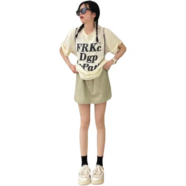 哒头下雨不愁 优雅时尚高腰休闲短裙 女款