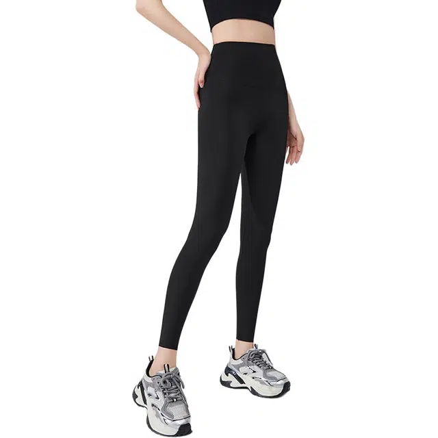 爱依服 修身透气百搭小脚裤高腰九分裤打底裤 女款