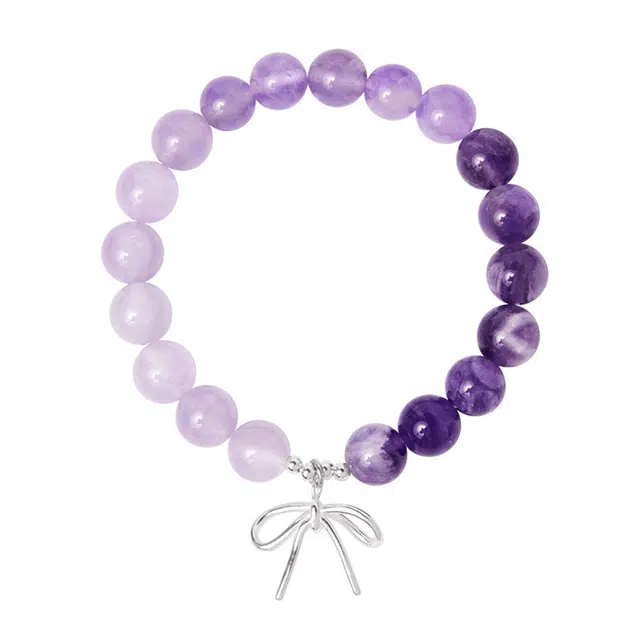 絮物 新中式小众设计感轻奢温柔可爱国风高级感新宠出街神器气质百搭文玩平安健康好运 紫水晶 手串 男女同款情侣款