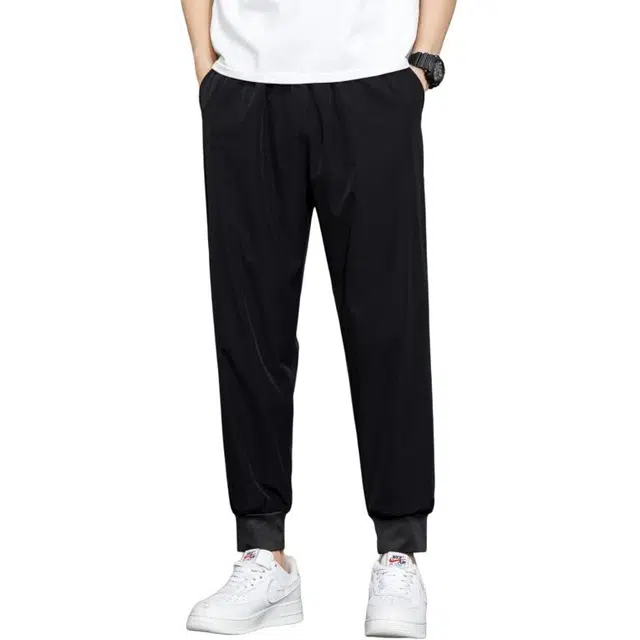 顶峰保罗 薄款束脚九分运动潮流凉感透气百搭休闲裤 男女同款