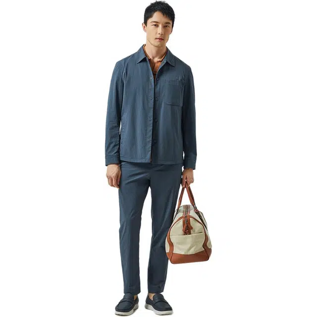 迪柯尼 轻薄易打理快干 中腰休闲裤 男款