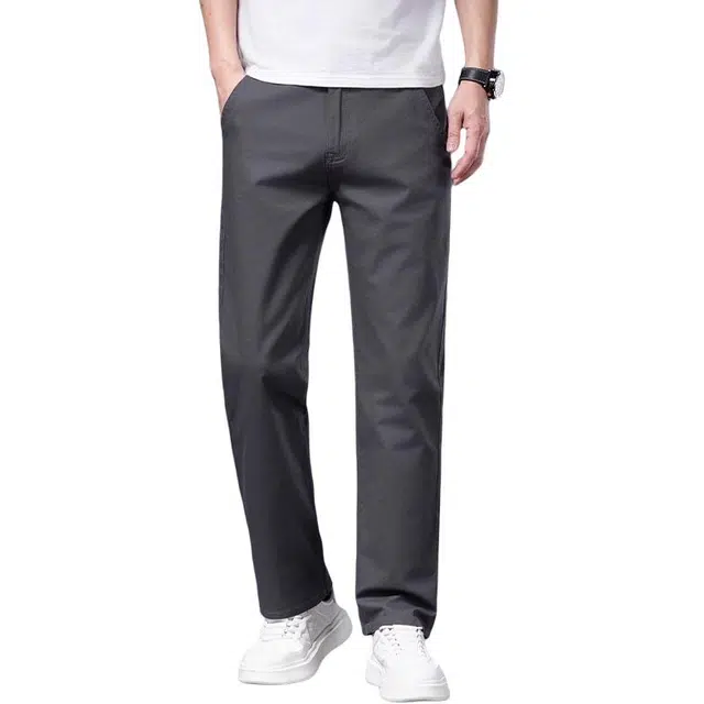 炳盛 夏季薄款商务宽松直筒轻奢雅百搭时尚长裤休闲裤 男女同款