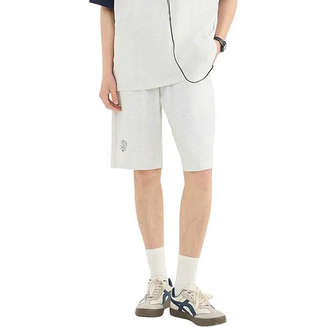 三福 时尚宽松直筒中腰休闲短裤 男款