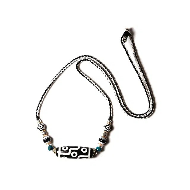 【八方进宝堆成山】 玉临门 平安喜乐 藏式国风天珠吊坠 时尚轻奢个性百搭锁骨链#好运 玛瑙 项链 男女同款情侣款