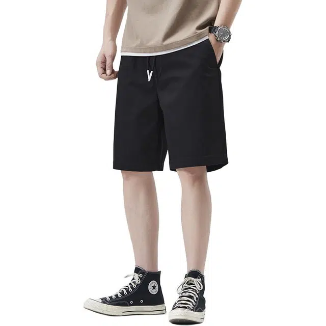 童先森 夏季薄款五分西裤直筒宽松高级感休闲短裤 男款