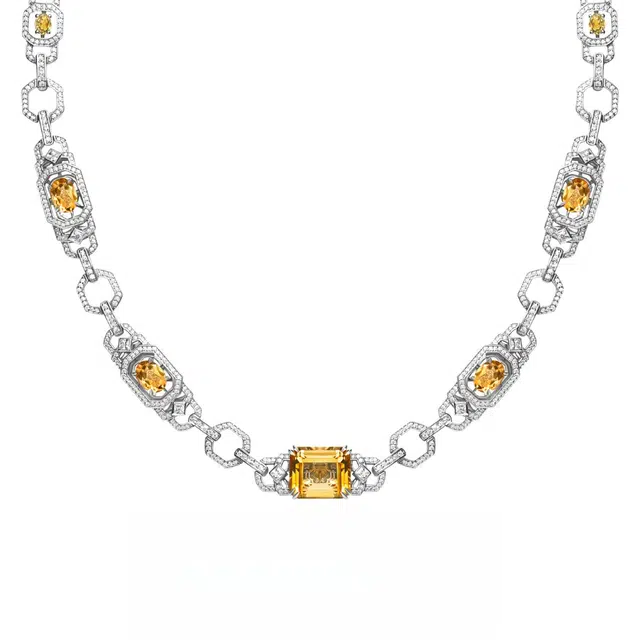 己光 【真我荣耀】宝石级天然 黄水晶 项链 女款