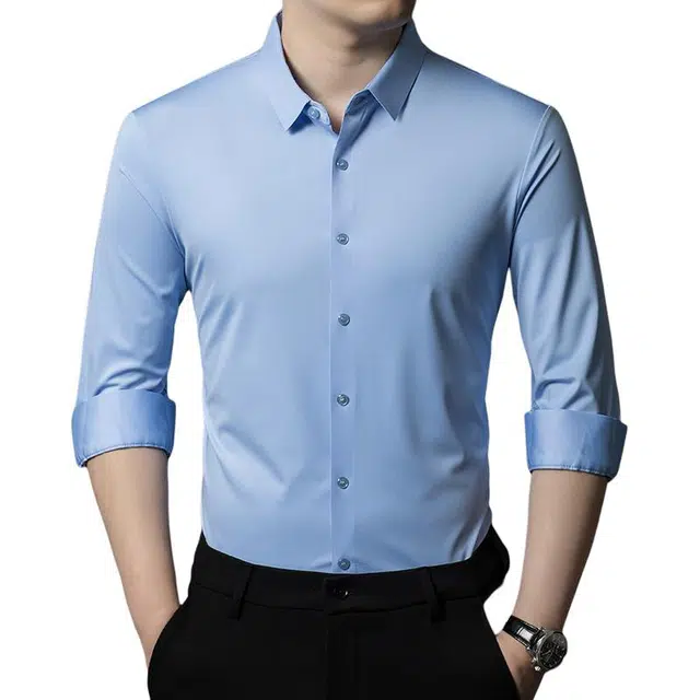 卡丹狄诺 高弹无痕轻商务休闲凉感舒适百搭长袖衬衫 男款