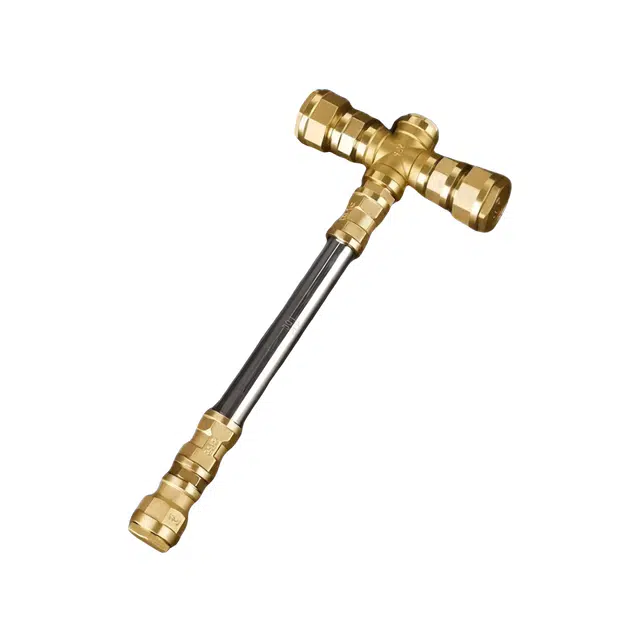 乐智由我 五金组装圣锤八棱亮银锤 成品模型