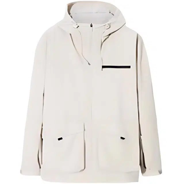 超级安踏 运动休闲简约纯色连帽宽松夹克外套 男款 素净灰