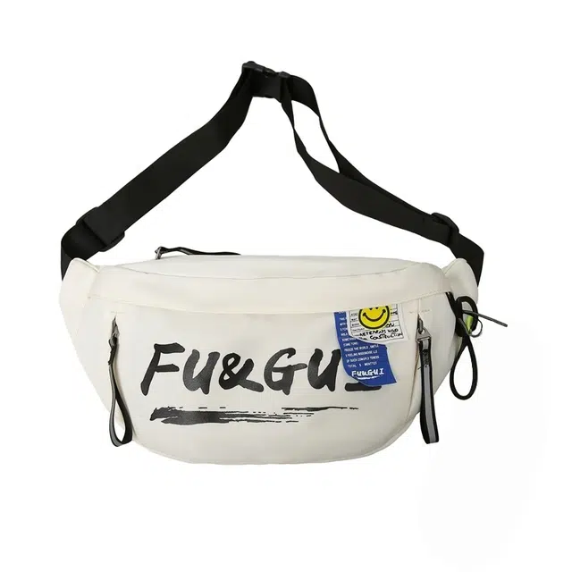 泰格奴 美式字母潮流个性小众轻便百搭 尼龙 腰包 常规 男女同款情侣款 多色