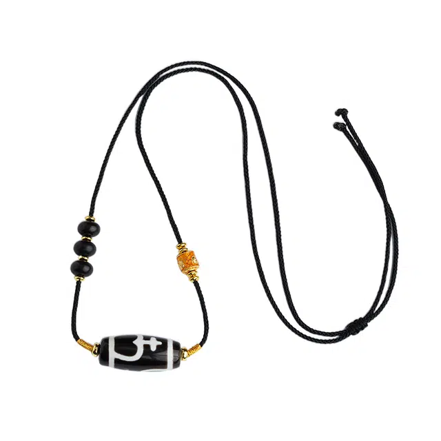 布达拉宫 宝瓶天珠吊坠可调节编绳#好运 玛瑙 玉石项链 男女同款情侣款