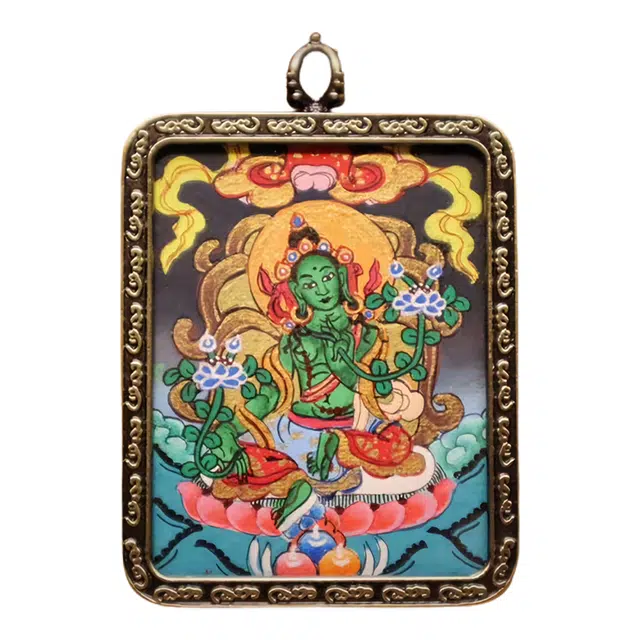 玉临门 国风民族风唐卡大气优雅高级 合金 项链 男女同款情侣款 礼盒