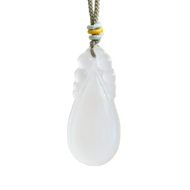 静汝玉 滴水来财水滴 玉髓 项链 男女同款情侣款