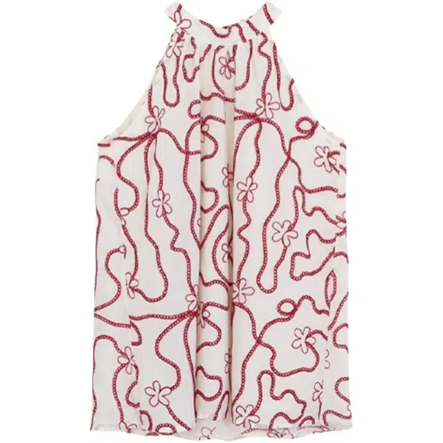 苏九儿 外穿独特超好看设计感无袖挂脖上衣吊带 女款