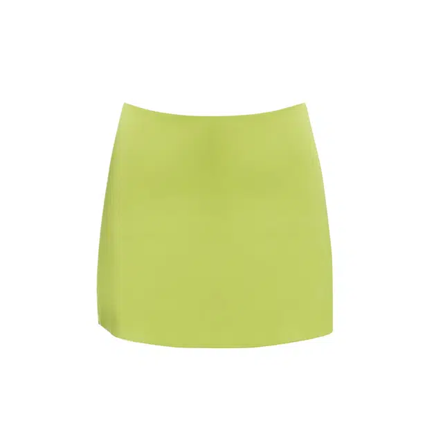 NAKED WARDROBE Satin Shine Mini Skirt