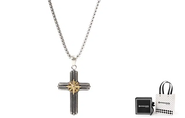 OWNREWARDS Cross Necklace