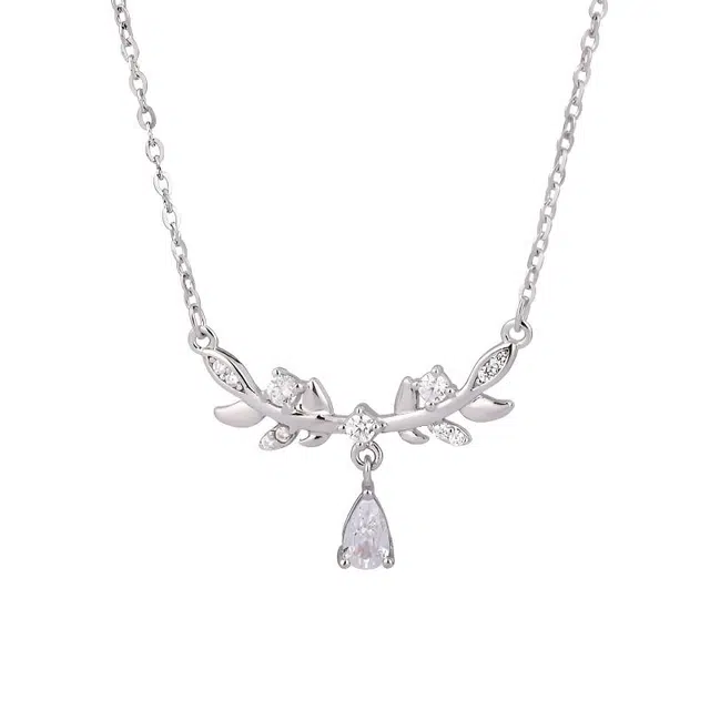 【纯银999 | 穗穗平安】 京华录 轻奢高级感精致小众设计简约百搭气质温柔约会通勤吊坠套装锁骨链 足银 项链 女款 闺蜜妈妈女友告白礼盒