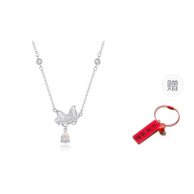 银千惠 新中式招财璀璨舞蝶 合金 项链 女款
