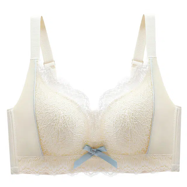 睦隆世家 舒适透气性感蕾丝亲肤无钢圈收副乳防下垂大胸显小 小胸聚拢美背文胸 女款