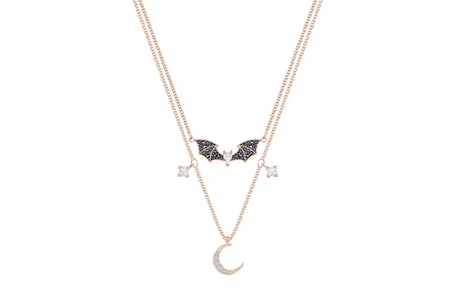 Swarovski Mystic Bat Moon Necklace